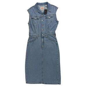 Levi’s Premium Sleeveless Denim Dress Size M NWT